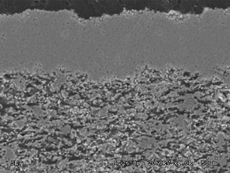 Axial III SOFC electrolyte on porous anode
